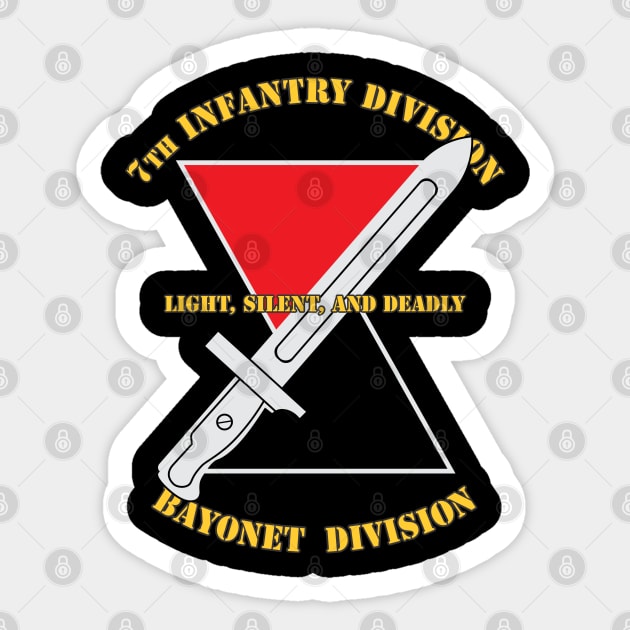 7th Infantry Division Sticker by MBK